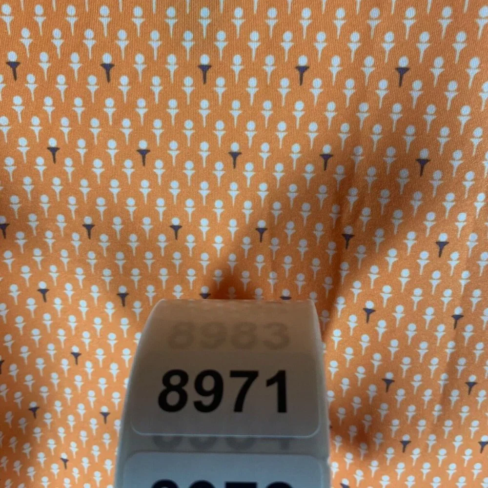 RLX Ralph Lauren Men's B&O Railroad Museum Golf Polo Shirt in Orange Size L 8971